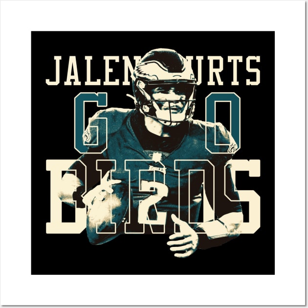 Jalen Hurts Go Birds Wall Art by mia_me